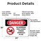Signmission No Swimming Pool Closed Chemicals In Use Danger Sign, Aluminum, 24in W x 18in L, 2PK OS-2PACK-DS-A-1824-L-1627 - alternate 7